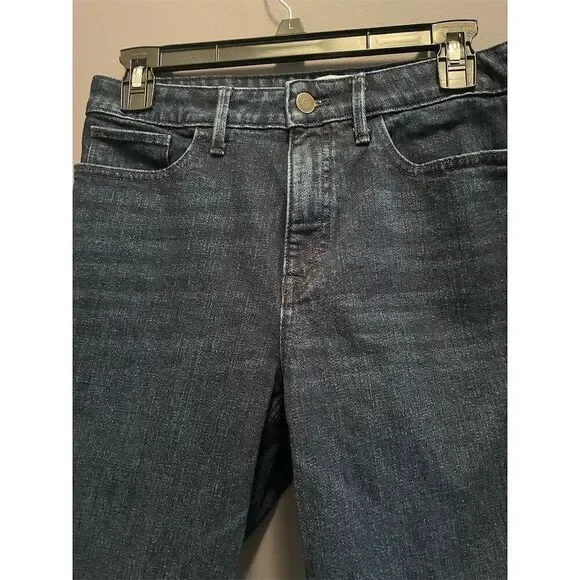 Vineyard Vines Women's Cropped Jeans Size 28 Dark Blue Relaxed Fit - Picture 2 of 10